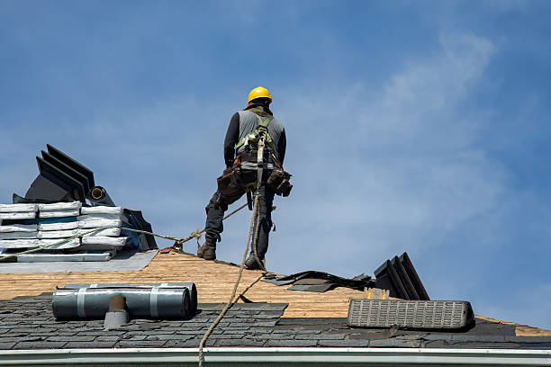 Professional Gutter Installation technician working in Middletown, VA